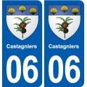 06 Falicon logo  ville autocollant plaque stickers
