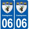 06 Falicon logo  ville autocollant plaque stickers