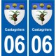 06 Falicon logo  ville autocollant plaque stickers