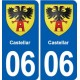 06 Falicon logo  ville autocollant plaque stickers