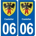 06 Falicon logo  ville autocollant plaque stickers