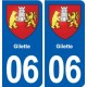 06 Falicon logo  ville autocollant plaque stickers