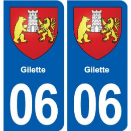 06 Falicon logo  ville autocollant plaque stickers