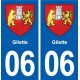 06 Falicon logo  ville autocollant plaque stickers