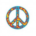 Love and Peace - Aufkleber Sticker verchromten radkappen für felge auto
