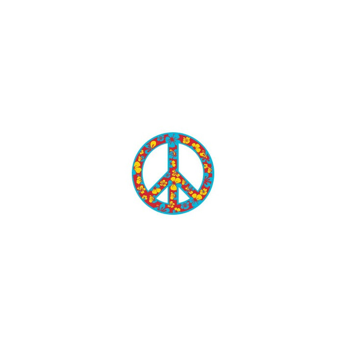 Peace and Love - Autocollants Stickers caches enjoliveurs  pour jante auto
