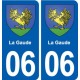 06 Falicon logo  ville autocollant plaque stickers