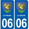 06 Falicon logo  ville autocollant plaque stickers
