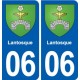06 Falicon logo  ville autocollant plaque stickers