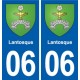 06 Falicon logo  ville autocollant plaque stickers