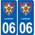 06 Falicon logo  ville autocollant plaque stickers