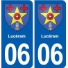 06 Falicon logo  ville autocollant plaque stickers
