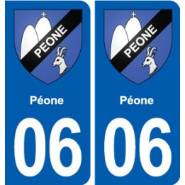 06 Falicon logo  ville autocollant plaque stickers