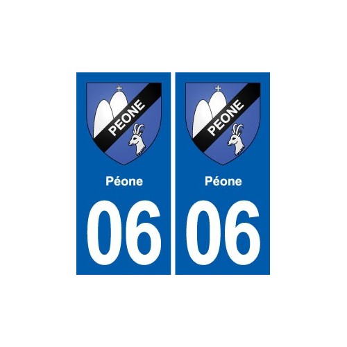 06 Falicon logo  ville autocollant plaque stickers