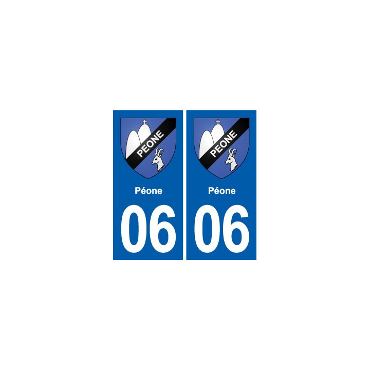 06 Falicon logo  ville autocollant plaque stickers