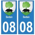 08 Sedan sticker plate city department