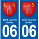 06 Falicon logo  ville autocollant plaque stickers