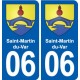 06 Falicon logo  ville autocollant plaque stickers
