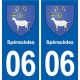 06 Falicon logo  ville autocollant plaque stickers