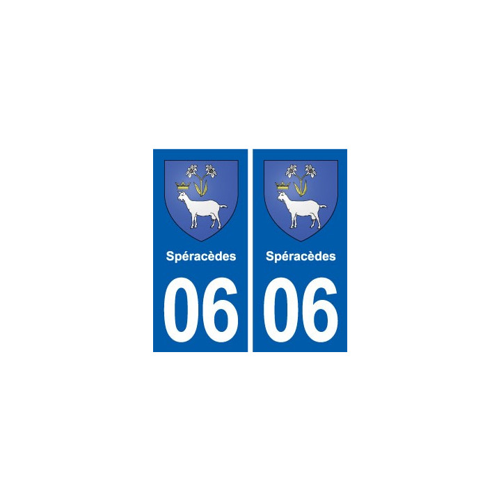 06 Falicon logo  ville autocollant plaque stickers