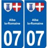 07 Vans logo ville autocollant plaque stickers
