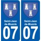 07 Vans logo ville autocollant plaque stickers