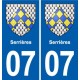 07 Vans logo ville autocollant plaque stickers
