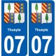 07 Vans logo ville autocollant plaque stickers