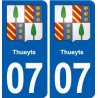 07 Vans logo ville autocollant plaque stickers