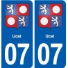 07 Vans logo ville autocollant plaque stickers