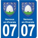 07 Vans logo ville autocollant plaque stickers