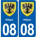 08 Renwez logo ville autocollant plaque stickers