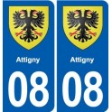 08 Renwez logo ville autocollant plaque stickers