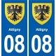 08 Renwez logo ville autocollant plaque stickers