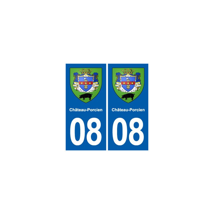 08 Renwez logo ville autocollant plaque stickers