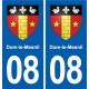 08 Renwez logo ville autocollant plaque stickers
