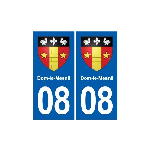 08 Renwez logo ville autocollant plaque stickers