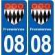 08 Renwez logo ville autocollant plaque stickers