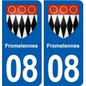 08 Renwez logo ville autocollant plaque stickers