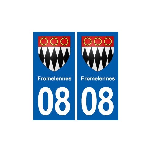 08 Renwez logo ville autocollant plaque stickers