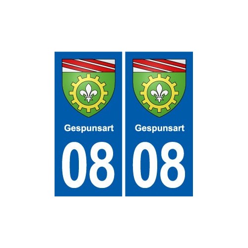 08 Renwez logo ville autocollant plaque stickers