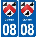 08 Renwez logo ville autocollant plaque stickers