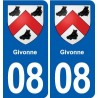 08 Renwez logo ville autocollant plaque stickers