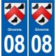 08 Renwez logo ville autocollant plaque stickers