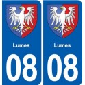 08 Renwez logo ville autocollant plaque stickers