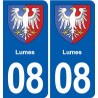 08 Renwez logo ville autocollant plaque stickers