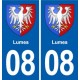 08 Renwez logo ville autocollant plaque stickers