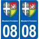08 Renwez logo ville autocollant plaque stickers