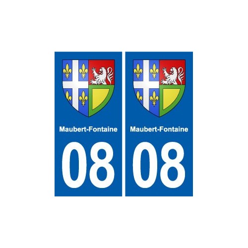 08 Renwez logo ville autocollant plaque stickers