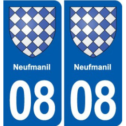 08 Renwez logo ville autocollant plaque stickers